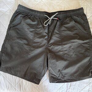 Katin Mens Gray Swim Trunks, Large